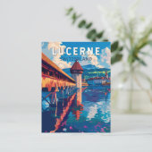 Luzern Schweiz Tourismus Vintag Postkarte (Stehend Vorderseite)