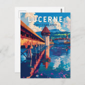 Luzern Schweiz Tourismus Vintag Postkarte (Vorne/Hinten)