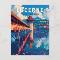 Luzern Schweiz Tourismus Vintag