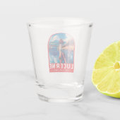 Luzern Schweiz Tourismus Vintag Schnapsglas (Rückseite)