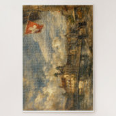 Luzern Schweizer Flagge & Jesuitenkirche Art Puzzl Puzzle (Vertikal)