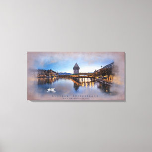 Luzern - Wrapped Canvas Leinwanddruck