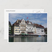 Luzernblau Postkarte (Vorne/Hinten)