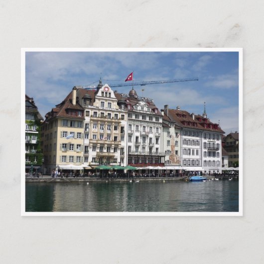 Luzernblau Postkarte (Vorderseite)