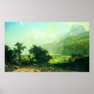 Luzerne die Schweiz durch Bierstadt Poster