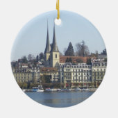 Luzerne die Schweiz Keramik Ornament (Hinten)