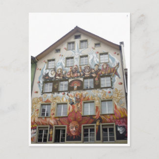 Luzerne gemalt postkarte