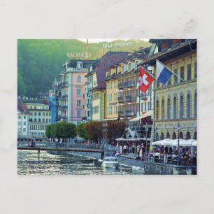 Luzerne Schweiz Post Card Postkarte