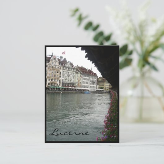 Luzerner Aussichtsbrücke Postkarte (Stehend Vorderseite)