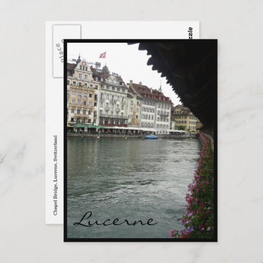 Luzerner Aussichtsbrücke Postkarte (Vorne/Hinten)