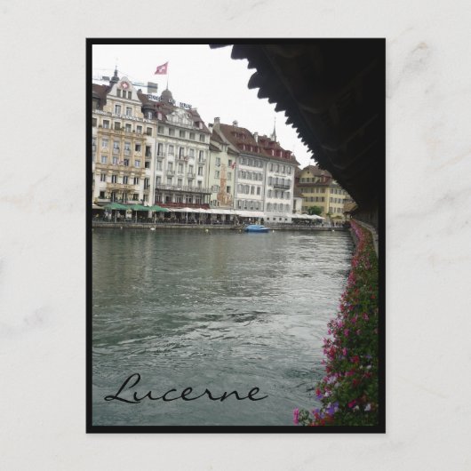 Luzerner Aussichtsbrücke Postkarte (Vorderseite)