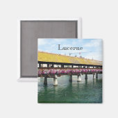 Luzerner Brücke Magnet (Vorderseite/Rückseite)