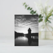 Luzerner Kapellbrücke Sonnenaufgang Postkarte (Stehend Vorderseite)