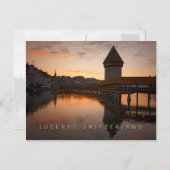 Luzerner Schweiz am frühen Morgen Postkarte (Vorne/Hinten)