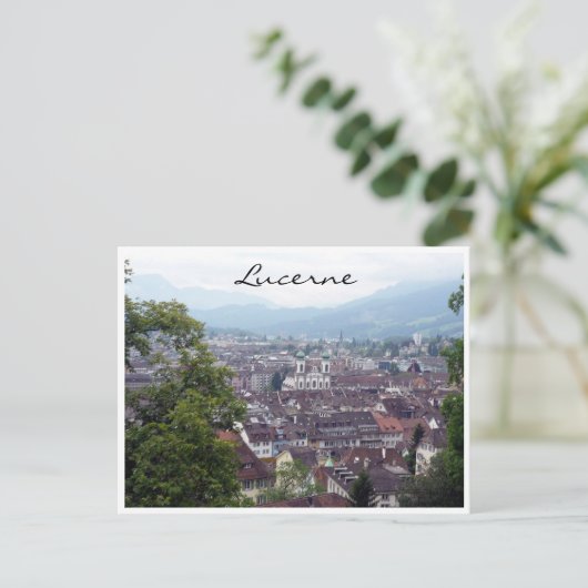 Luzerner Stadtblick Postkarte (Stehend Vorderseite)