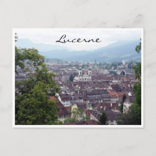 Luzerner Stadtblick Postkarte