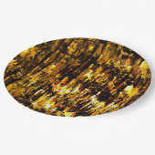 Luzes foscas de vela sob uma placa de gelo pappteller (Schrägansicht)