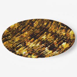 Luzes foscas de vela sob uma placa de gelo pappteller