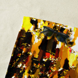 Luzes foscas de vela sob uma placa de gelo strandtuch