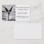 Luzifer als Satan, Teufel oder Engel? Vintage Farb Visitenkarte (Vorne/Hinten)