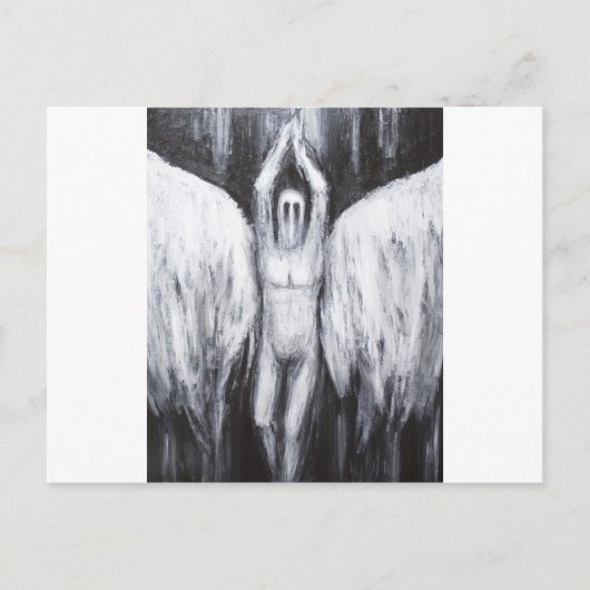 Luzifer der Morgenstern, der in den Abgrund abstei Postkarte (Vorderseite)