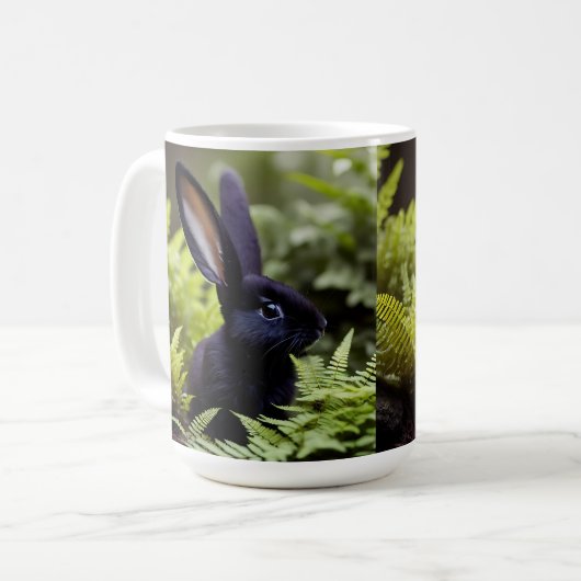 Luzifer der Schwarze Hase: Ein dunkles Bündel Misc Kaffeetasse (Vorderseite Links)