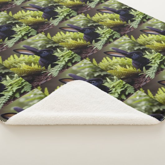 Luzifer der Schwarze Hase: Ein dunkles Bündel Misc Sherpadecke (3/4)