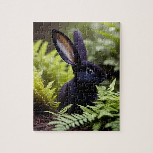 Luzifer der Schwarze Hase: Ein dunkles Mischief Bu Puzzle (Vertikal)