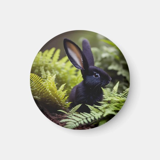 Luzifer der Schwarze Kleine Hase, Magnet (Vorne)