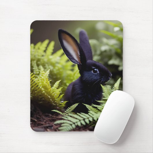 Luzifer der Schwarze Kleine Hase, Mousepad (Mit Mouse)