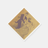 Luzifer tanzt mit einer Dame Serviette (Ecke)