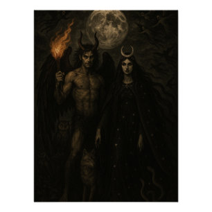 Luzifer und Diana - Hexenschrift Poster