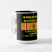 Luzon Operation Kampagne Zweifarbige Tasse (Vorderseite Links)