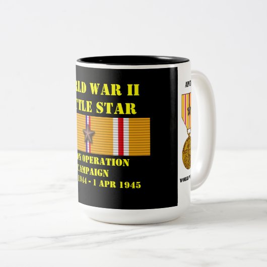 Luzon Operation Kampagne Zweifarbige Tasse (VorderseiteRechts)