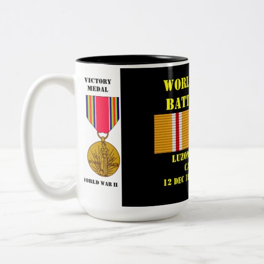 Luzon Operation Kampagne Zweifarbige Tasse (Links)