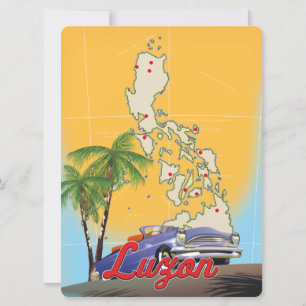 Luzon Philippinen Reiseplakat