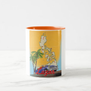 Luzon Philippinen Reiseplakat Zweifarbige Tasse