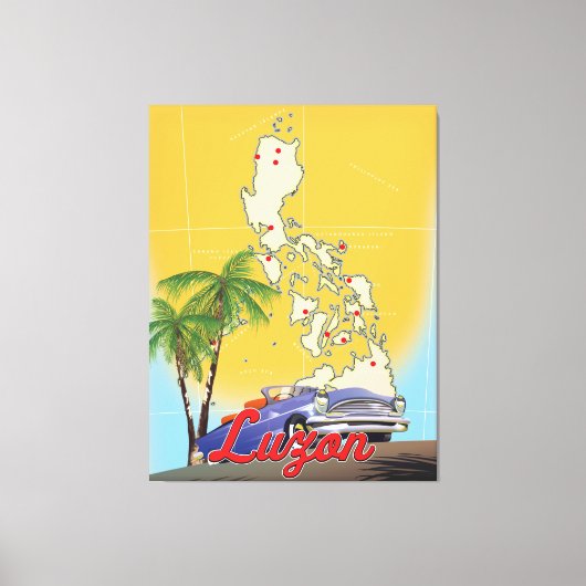 Luzon Philippines Reiseposter Leinwanddruck (Vorderseite)