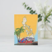 Luzon Philippines Reiseposter Postkarte (Stehend Vorderseite)