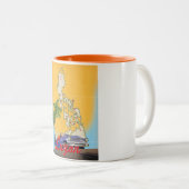 Luzon Philippines Reiseposter Zweifarbige Tasse (VorderseiteRechts)
