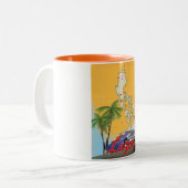Luzon Philippines Reiseposter Zweifarbige Tasse (Vorderseite Links)