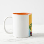 Luzon Philippines Reiseposter Zweifarbige Tasse (Links)