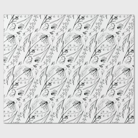 LV Blumenpapier Geschenkpapier (Flach)