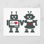 LV - Roboter - Liebe Postkarte (Vorderseite)