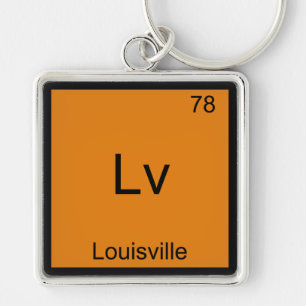 LV - Symbol-T-Shirt für die Chemieelemente in Loui Schlüsselanhänger