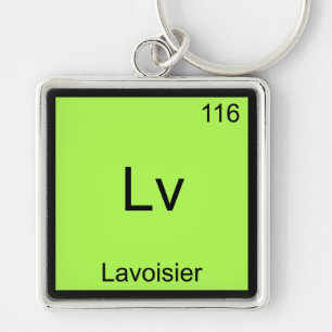 LV - Symbol-T-Shirt für die Lavoisier Funny Chemis Schlüsselanhänger