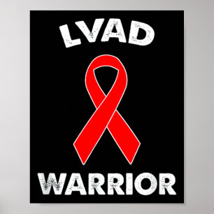 Lvad Warriortee Rotband-Tag Kleidung Lvad  Poster