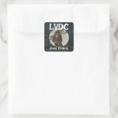 LVDC QUADRATISCHER AUFKLEBER (Tasche)