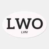 Lviv IATA Sticker 1 (Vorderseite)