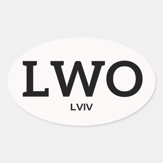 Lviv IATA Sticker 1 (Vorderseite)